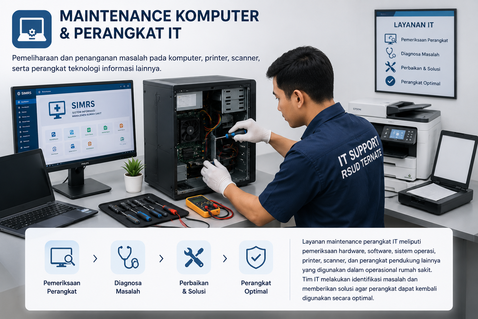 Visualisasi Maintenance Komputer & Perangkat IT